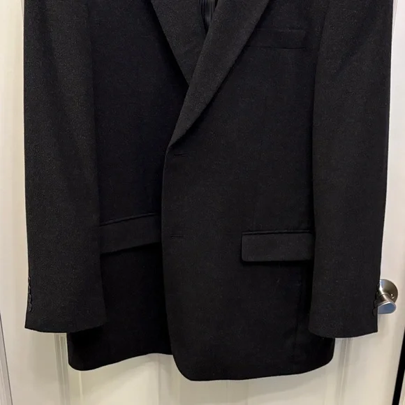 Bachrach 100% Camel Hair Blazer Dark Gray Sport Coat Men’s Suit Jacket EUC - Picture 4 of 15